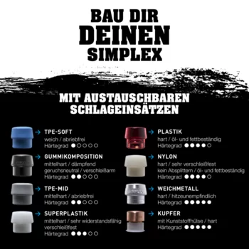                                             Ak­ti­ons­box Dream­team In­nen­aus­bau SIMPLEX-Schonhammer, TPE-soft / Superplastik und SECURAL-Schonhammer
 IM0014706 Foto ArtGrp Zusatz de
