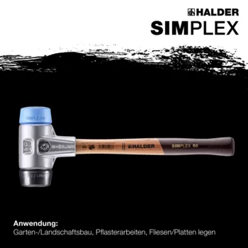                                             SIM­PLEX-Schon­häm­mer TPE-soft / Gummikomposition; mit Aluminiumgehäuse und hochwertigem Holzstiel
 IM0014810 Foto ArtGrp Zusatz de
