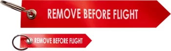                                             Warn­fah­nen mit Schriftzug "Remove Before Flight"
 IM0012883 Foto ArtGrp
