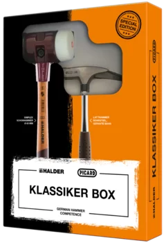                                             Klas­si­ker­box SIMPLEX-Schonhammer, Gummikomposition / Superplastik und PICARD Latthammer
 IM0013257 Foto Uebersicht

